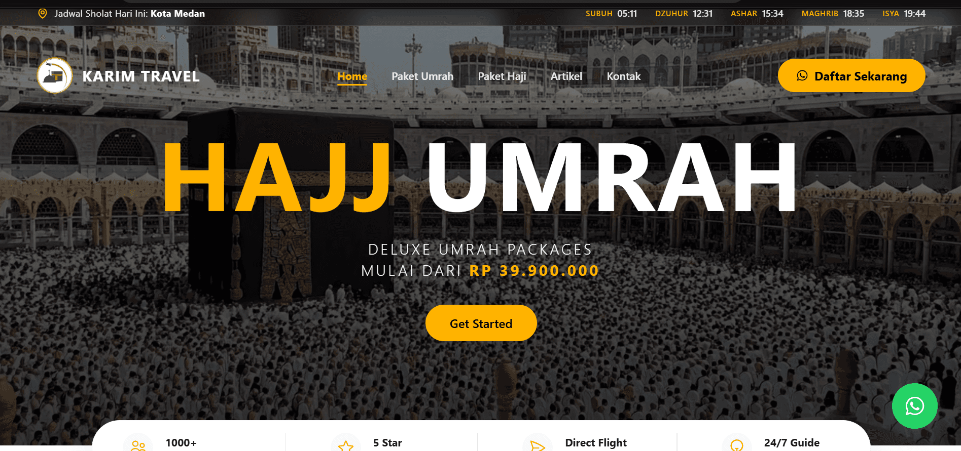 Hajj & Umrah Travel Website