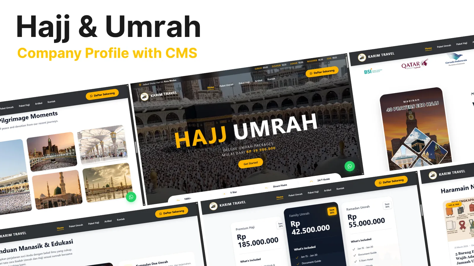 Hajj & Umrah Travel Website